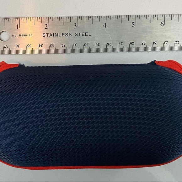 Zeal Optics Black and Red / orange Glasses Case with Pouch - Picture 4 of 7